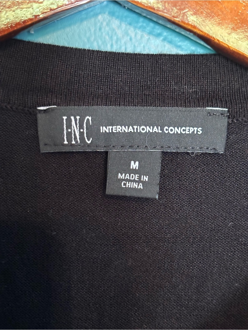 INC International Concepts Black Sequin Sweater Dress Size Medium - Picture 5 of 6